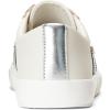 imageLAUREN Ralph Lauren Womens Janson Sneakers Ballet FlatSoft WhitePolished SilverBlack