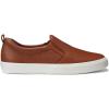 imageLauren Ralph Lauren Womens Haddley Tumbled Leather Slipon SneakerDeep Saddle Tan