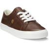 imageLauren Ralph Lauren Womens Janson Ii Burnished Leather SneakersDark Mahogany