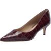 imageLauren Ralph Lauren Womens Adrienne CrocodileEmbossed Leather PumpsPinot Noir