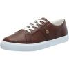 imageLauren Ralph Lauren Womens Janson Ii Burnished Leather SneakersDark Mahogany