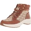 imageLauren by Ralph Lauren Womens Rylee Leather SneakerKhakiDeep Saddle Tan