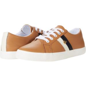 imageLauren Ralph Lauren Janson II Action Leather SneakerBuffBlackVanilla