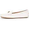 imageLauren Ralph Lauren Womens Barnsbury Nappa Leather Driver Driving Style LoaferWhite