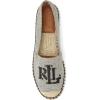 imageLauren Ralph Lauren Womens Cameryn Iii Canvas ampamp Leather EspadrilleNaturalBlackBlack