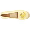 imageLauren Ralph Lauren Womens Cameryn Iii Canvas ampamp Leather EspadrilleNtrlLemon DffdlLemon Dffdl