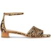 imageLauren Ralph Lauren Womens Fionna FauxSnakeskin SandalBrown