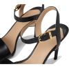 imageLauren Ralph Lauren Womens Gwen Burnished Leather SandalBlack
