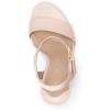imageLauren Ralph Lauren Womens Gwen Nappa Leather Sandal PumpPale Pink