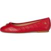 imageLauren Ralph Lauren Womens Jayna Stitched Leather Flat BalletFestive RedFestive Red