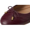 imageLauren Ralph Lauren Womens Jayna Stitched Leather Flat BalletPinot NoirPinot Noir