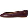 imageLauren Ralph Lauren Womens Jayna Stitched Leather Flat BalletPinot NoirPinot Noir