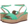 imageLauren Ralph Lauren Womens Leona Suede Espadrille Wedge SandalGreen Topaz