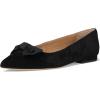 imageLauren Ralph Lauren Womens Londyn BowTrim Suede Ballet FlatBlackBlack