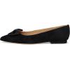 imageLauren Ralph Lauren Womens Londyn BowTrim Suede Ballet FlatBlackBlack