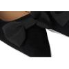 imageLauren Ralph Lauren Womens Londyn BowTrim Suede Ballet FlatBlackBlack