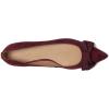 imageLauren Ralph Lauren Womens Londyn BowTrim Suede Ballet FlatPinot NoirPinot Noir