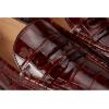 imageLauren Ralph Lauren Womens Wynnie CrocodileEmbossed Leather Loafer PennyDark Mahogany