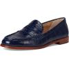 imageLauren Ralph Lauren Womens Wynnie CrocodileEmbossed Leather Loafer PennyRefined Navy