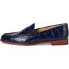 imageLauren Ralph Lauren Womens Wynnie CrocodileEmbossed Leather Loafer PennyRefined Navy