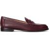 imageLauren Ralph Lauren Womens Wynnie Nappa Leather Loafer PennyVintage Burgundy