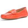 imageLauren Ralph Lauren Womens Barnsbury Nappa Leather Driver Driving Style LoaferOrange Lily