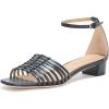 imageLauren Ralph Lauren Womens Fionna Burnished Leather SandalBlack
