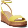 imageLauren Ralph Lauren Womens Leona Suede Espadrille Wedge SandalYellow