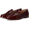 imageLauren Ralph Lauren Womens Wynnie CrocodileEmbossed Leather Loafer PennyDark Mahogany