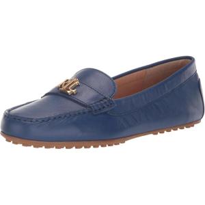 imageLauren Ralph Lauren Womens Barnsbury Nappa Leather Driver Driving Style LoaferBlue Yacht