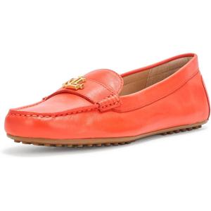 imageLauren Ralph Lauren Womens Barnsbury Nappa Leather Driver Driving Style LoaferOrange Lily