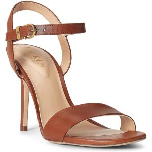 imageLauren Ralph Lauren Womens Gwen Burnished Leather SandalBrown