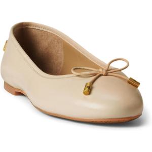 imageLauren Ralph Lauren Womens Jayna Nappa Leather Flat BalletExplorer Sand