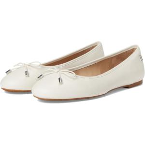 imageLauren Ralph Lauren Womens Jayna Nappa Leather Flat BalletSoft White