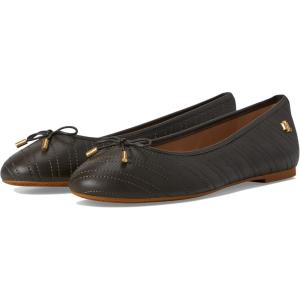 imageLauren Ralph Lauren Womens Jayna Stitched Leather Flat BalletDark OliveDark Olive