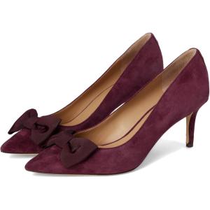 imageLauren Ralph Lauren Womens Lanette BowTrim Suede PumpsPinot NoirPinot Noir