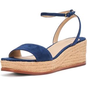 imageLauren Ralph Lauren Womens Leona Suede Espadrille Wedge SandalRefined Navy