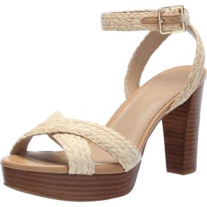 imageLauren Ralph Lauren Womens Sasha Raffia Platform SandalBrown