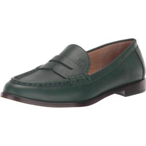 imageLauren Ralph Lauren Womens Wynnie Nappa Leather Loafer PennyGreen