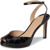 imageLauren Ralph Lauren Womens Kyla CrocodileEmbossed Leather SandalBlack