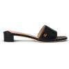imageLAUREN Ralph Lauren Fay Tumbled Leather Sandals Black 8 B M