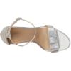 imageLauren Ralph Lauren Womens Allie BowTrim Satin SandalSilverVelvet Stones
