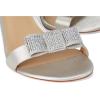 imageLauren Ralph Lauren Womens Allie BowTrim Satin SandalSilverVelvet Stones