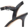 imageLauren Ralph Lauren Womens Gwen Nappa Leather ampamp Woven Straw Sandal HeeledBlackCreamBlack
