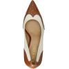 imageLauren Ralph Lauren Womens Lynden Nappa ampamp Burnished Leather PumpDeep Saddle Tan