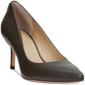 imageLauren Ralph Lauren Womens Lanette Nappa Leather Pump Dark Olive 5