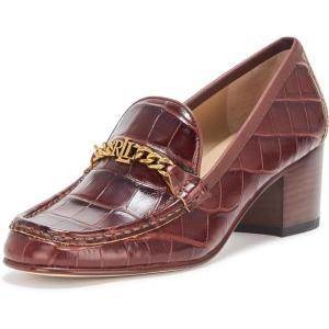 imageLauren Ralph Lauren Womens Winslet CrocodileEmbossed Leather PumpDark Mahogany