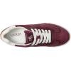imageLauren Ralph Lauren Womens Dani Perforated Suede SneakersDrk GarnetDrk GarnetSnw Wht