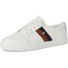 imageLauren Ralph Lauren Womens Janson Ii Leather SneakersSnw WhtLauren NavyLauren Tan