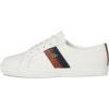 imageLauren Ralph Lauren Womens Janson Ii Leather SneakersSnw WhtLauren NavyLauren Tan